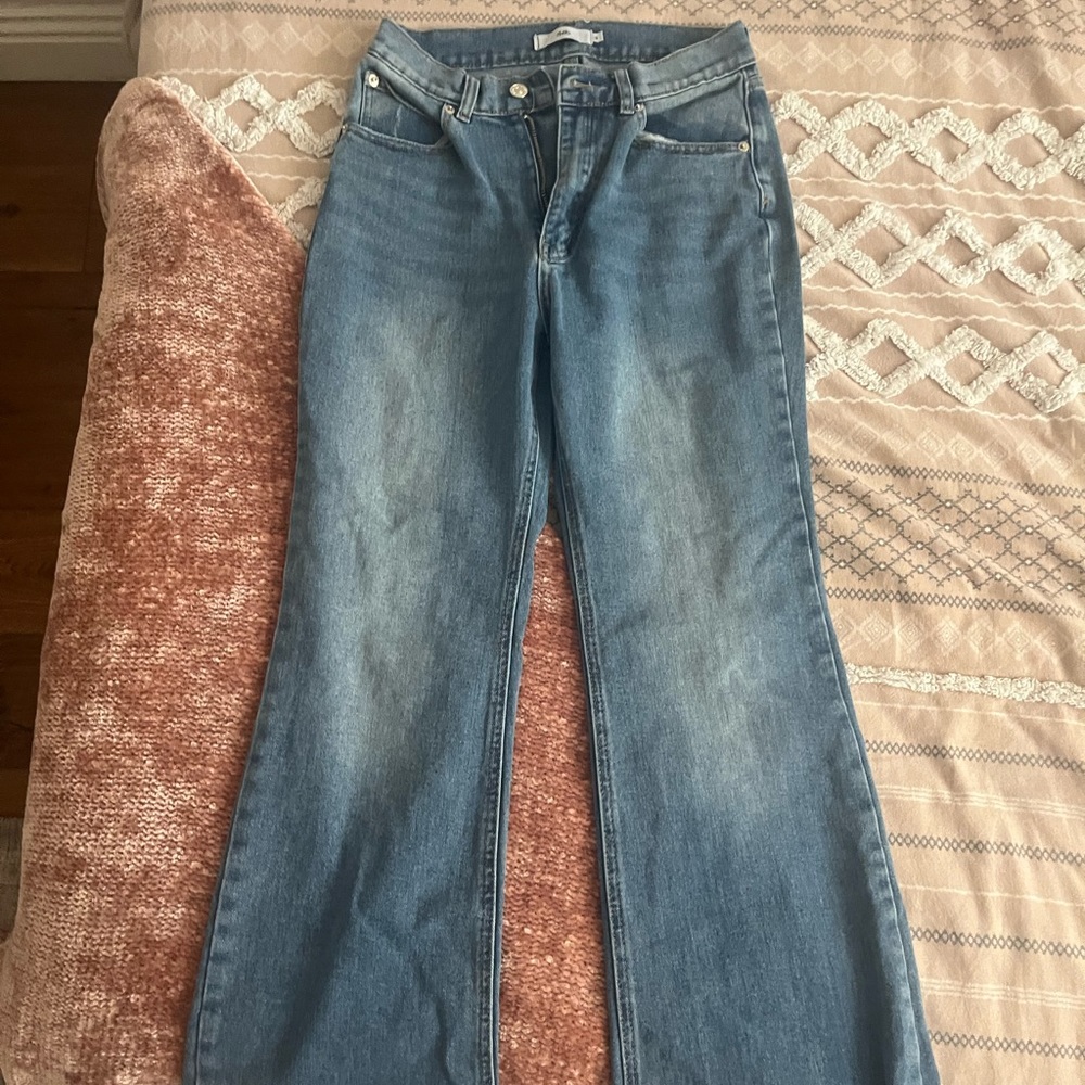 Adika flare bottom high rise jeans